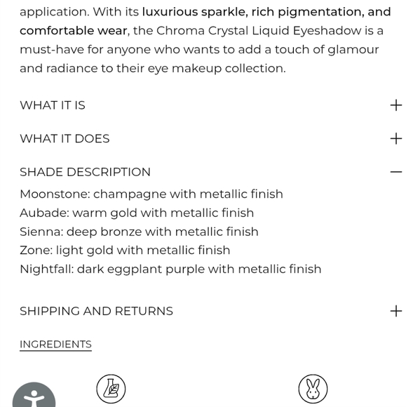 Natasha Denona Chroma Crystal Liquid Eyeshadow In Moonstone - Picture 5 of 8